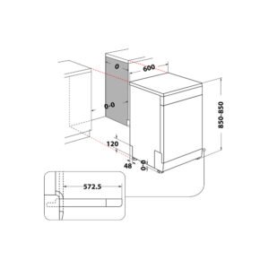 Lave-vaisselle Hotpoint HFC 3C26 CW X - 14 couverts -