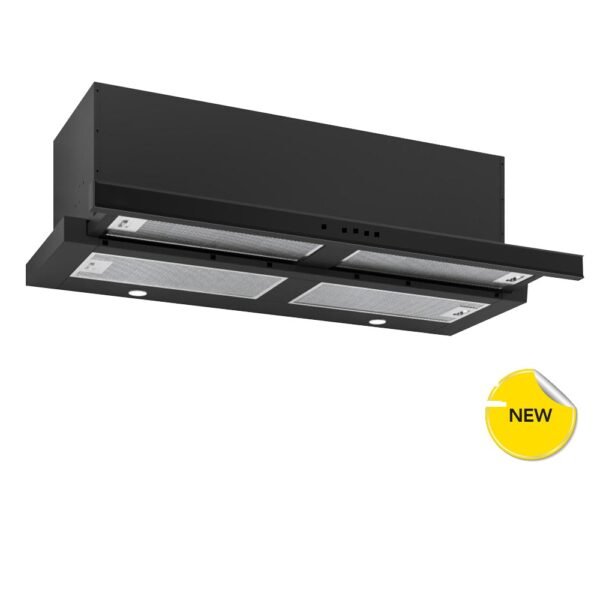 Hotte télescopique encastrable Proff 90 cm - Noire